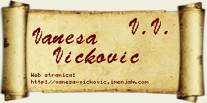 Vanesa Vicković vizit kartica